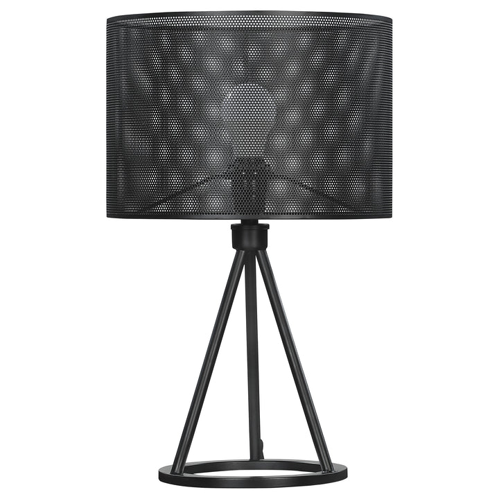 Chapin Metal Mesh Shade Table Lamp Matte Black