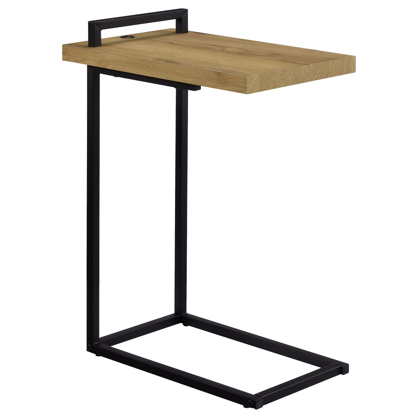 Maxwell C-shaped Accent Table with USB Charging Port