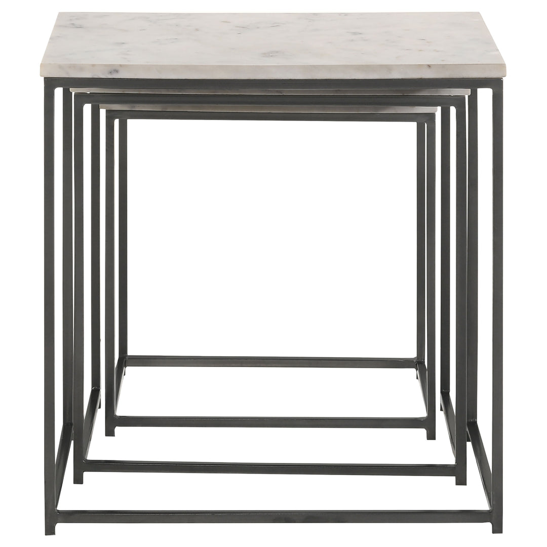 Medora 3-piece Nesting Table with Marble Top