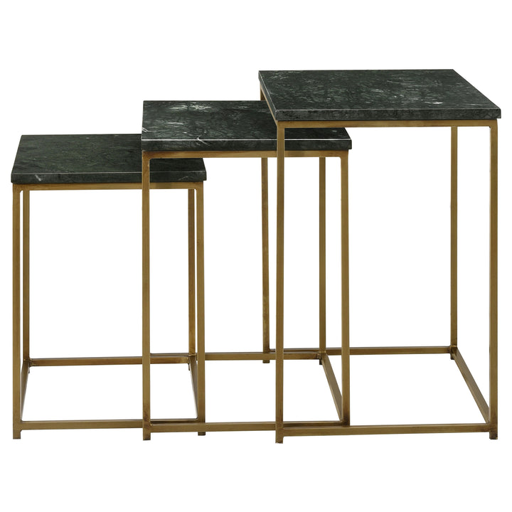 Medora 3-piece Nesting Table with Marble Top