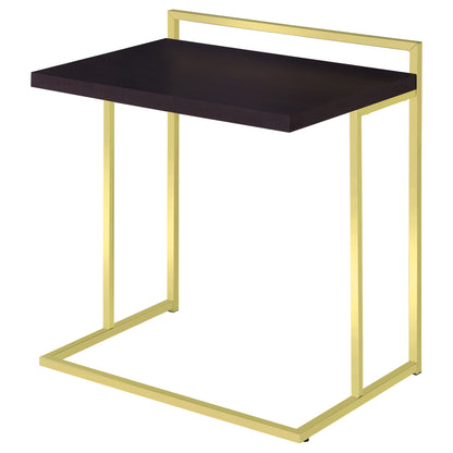 Dani Rectangular Snack Table with Metal Base