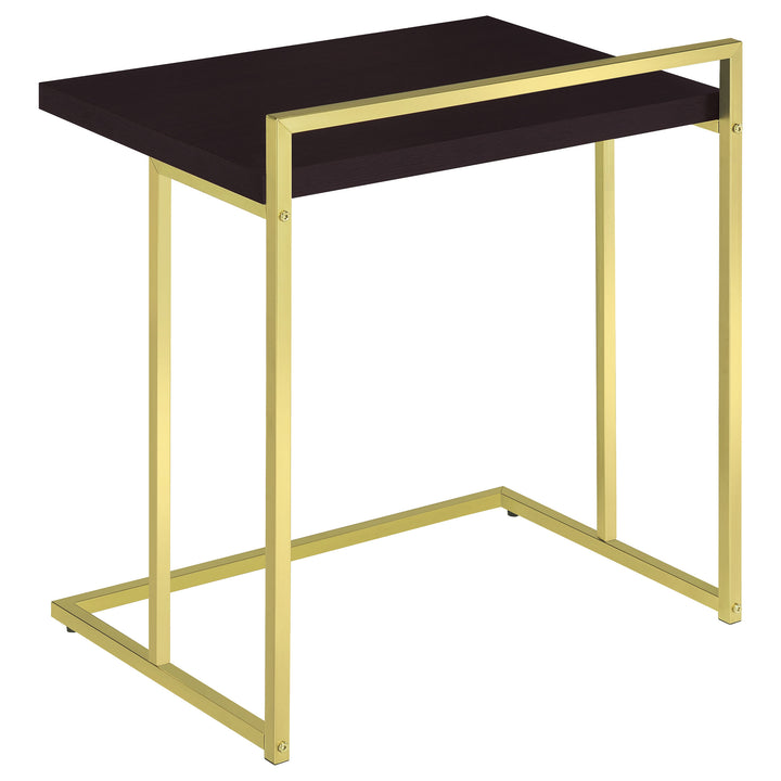 Dani Rectangular Snack Table with Metal Base