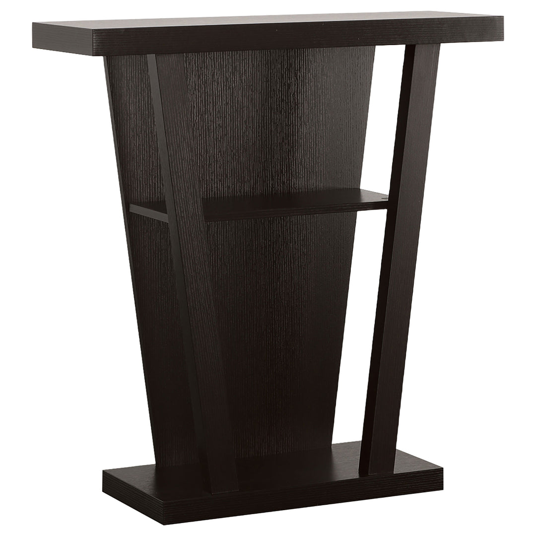 Evanna 2-shelf Console Table Cappuccino