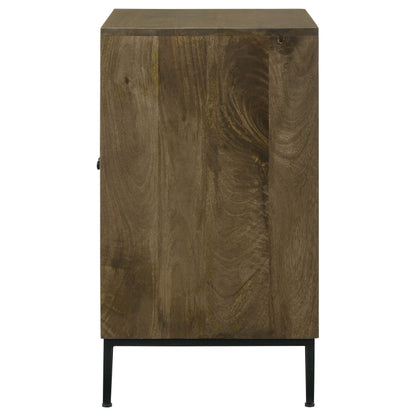 Zaria 2-door Wooden Accent Cabinet Brown