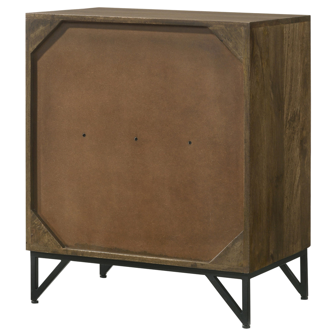 Zaria 2-door Wooden Accent Cabinet Brown