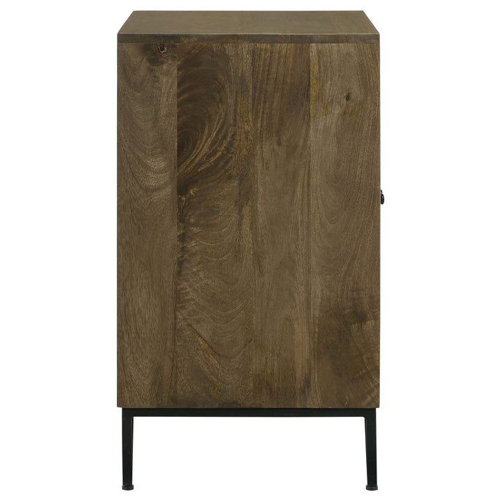 Zaria 2-door Wooden Accent Cabinet Brown