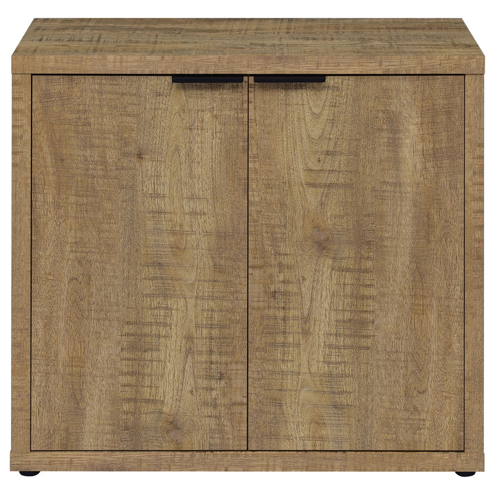 Pepita 2-door Engineered Wood Accent Cabinet with Adjustable Shelves Mango Brown