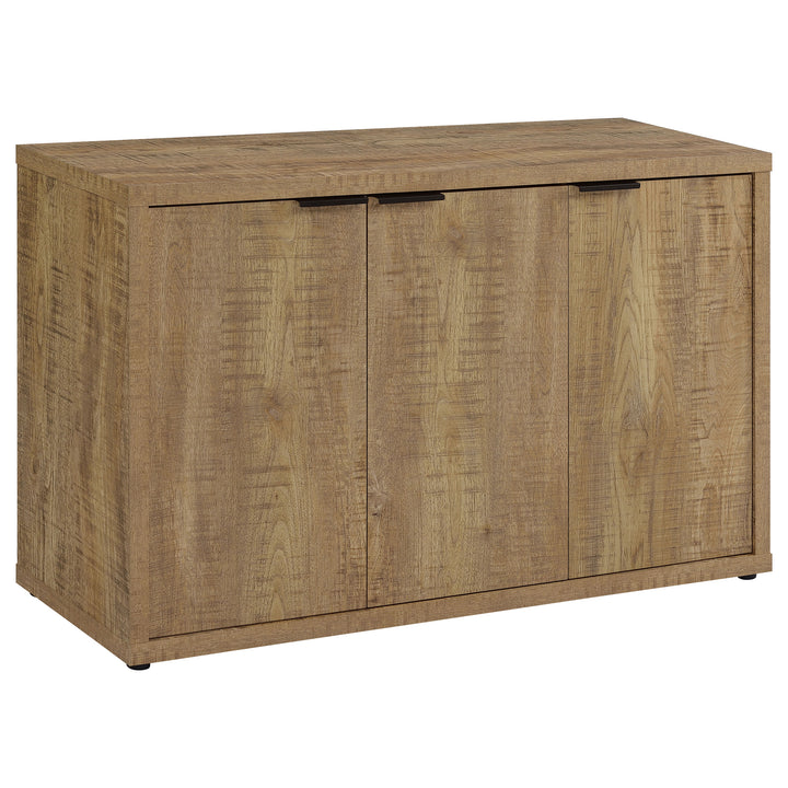 Pepita 3-door Engineered Wood Accent Cabinet with Adjustable Shelves Mango Brown