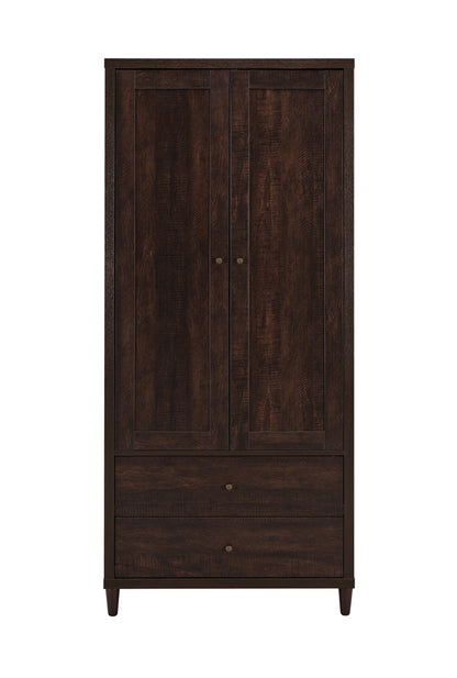 Wadeline 2-door Tall Accent Cabinet Rustic Tobacco