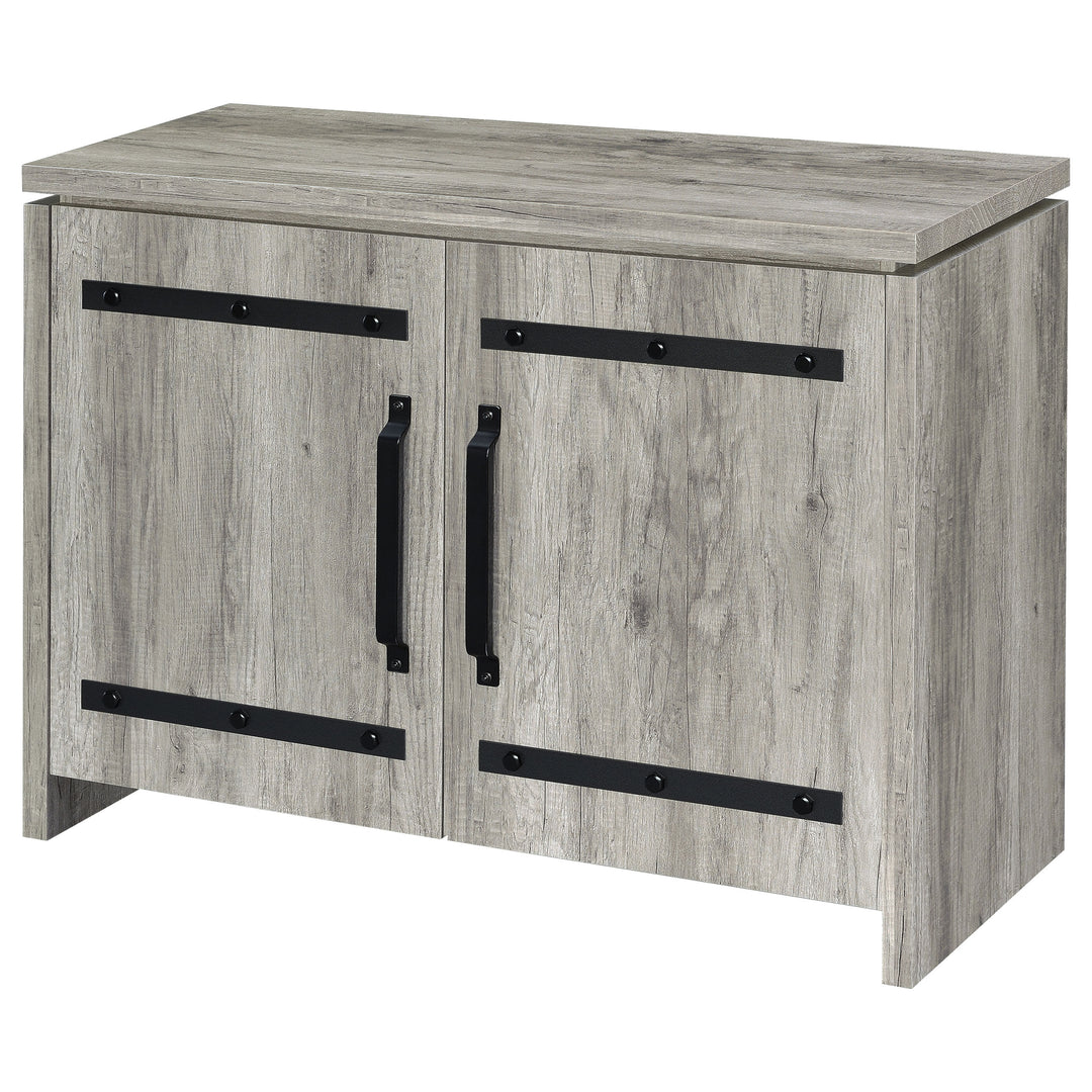 Enoch 2-door Accent Cabinet Grey Driftwood