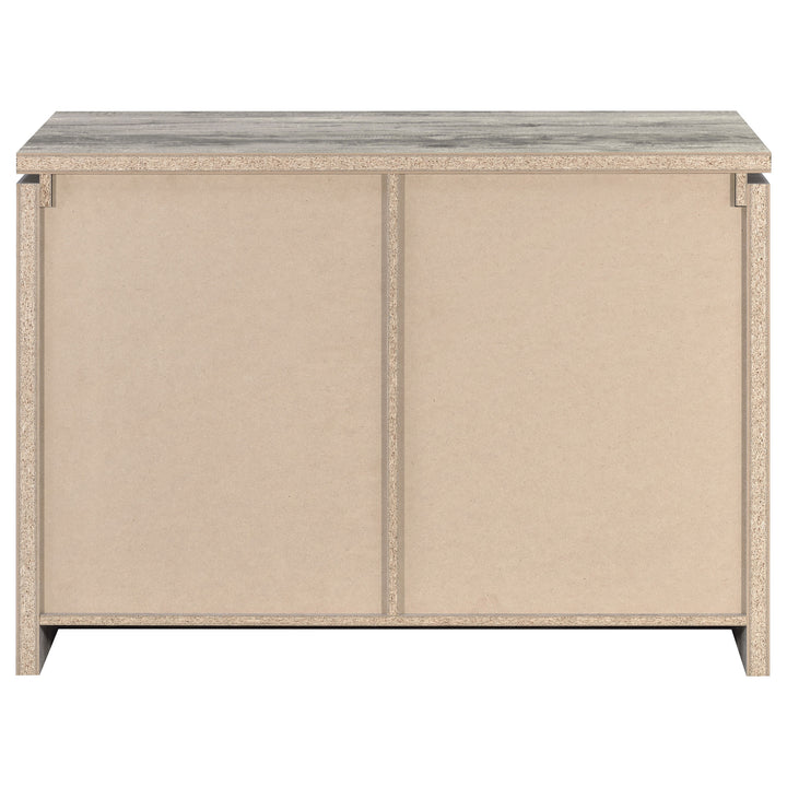 Enoch 2-door Accent Cabinet Grey Driftwood