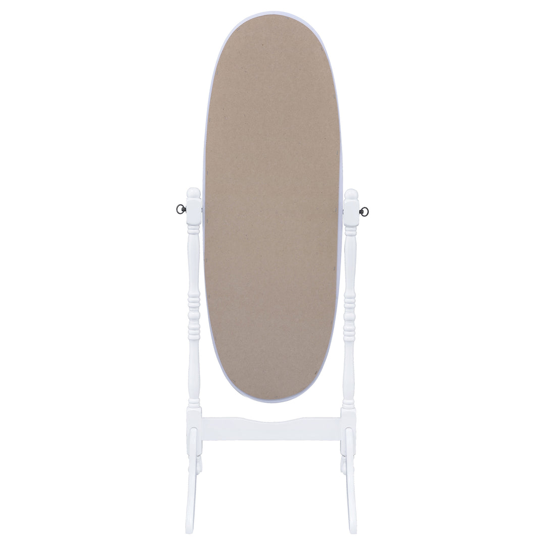 Foyet Oval Cheval Mirror White