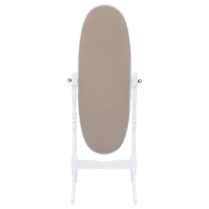 Foyet Oval Cheval Mirror White