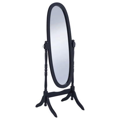 Foyet Oval Cheval Mirror Black