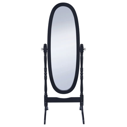 Foyet Oval Cheval Mirror Black