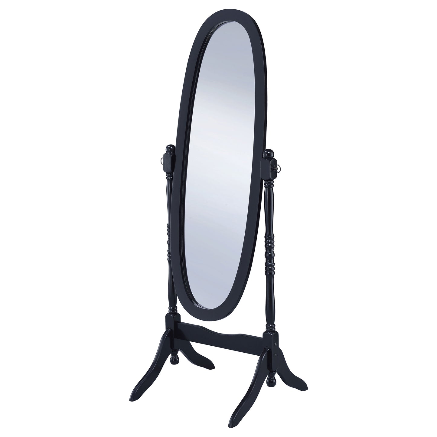 Foyet Oval Cheval Mirror Black