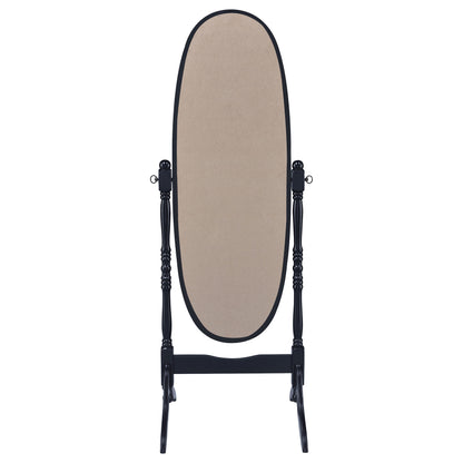 Foyet Oval Cheval Mirror Black