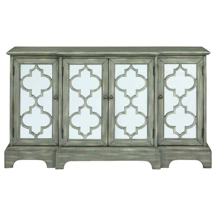 Erigeron 4-door Accent Cabinet Grey