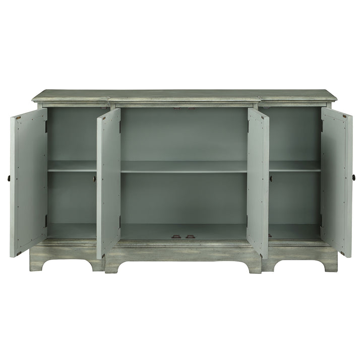 Erigeron 4-door Accent Cabinet Grey