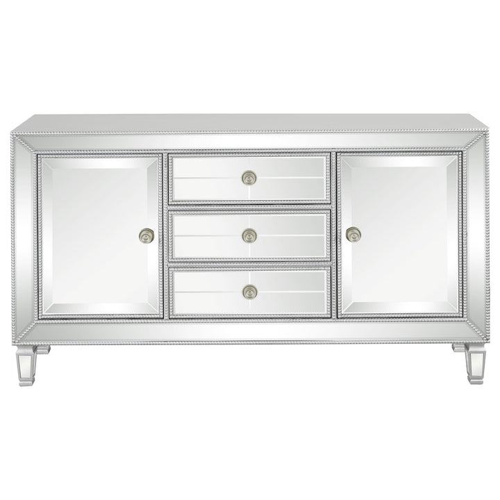 Leticia 3-drawer Accent Cabinet Silver