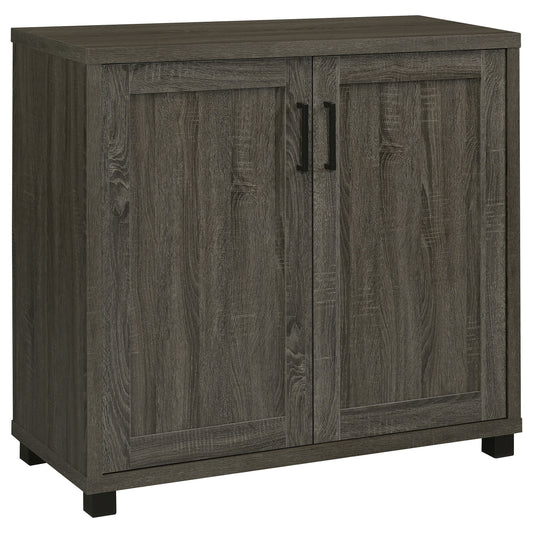 Filch Wooden 2-door Accent Cabinet Weathered Grey