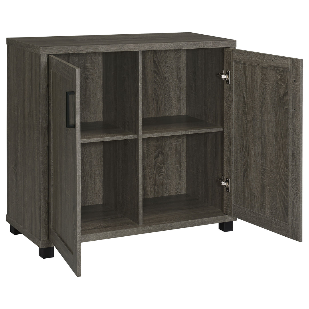 Filch Wooden 2-door Accent Cabinet Weathered Grey