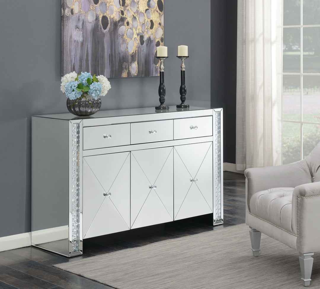 Maya 3-drawer Accent Cabinet Silver