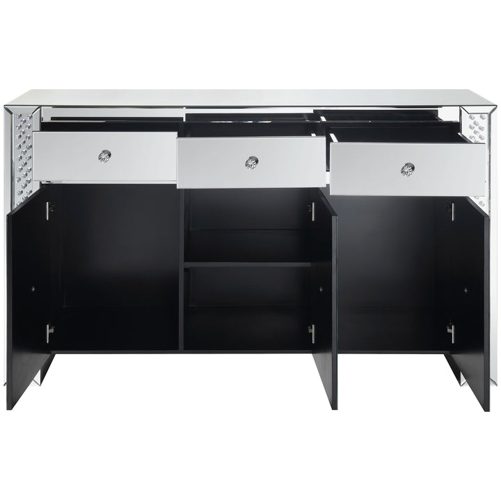 Maya 3-drawer Accent Cabinet Silver