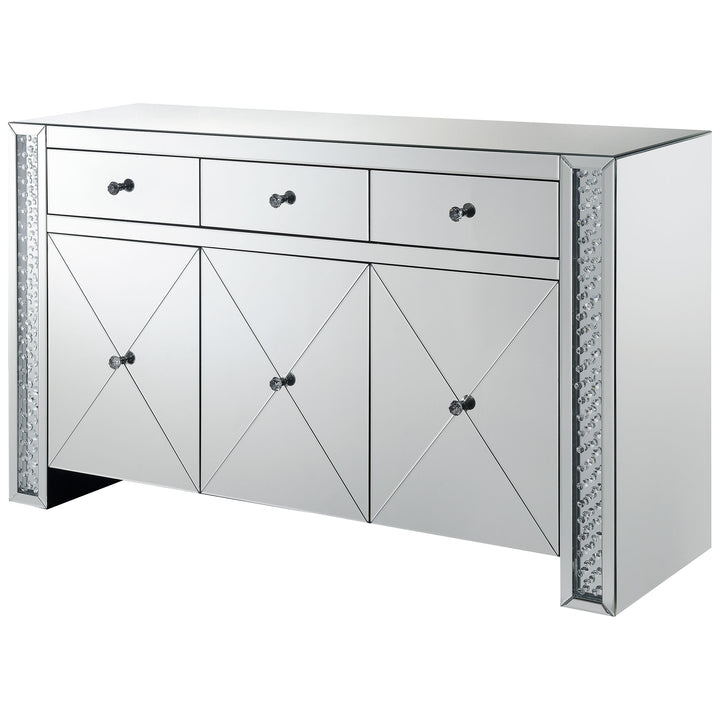 Maya 3-drawer Accent Cabinet Silver