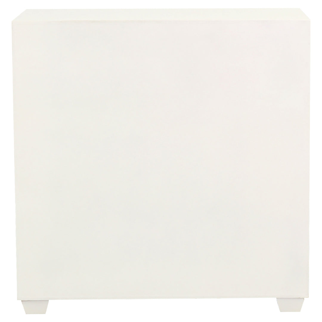 Belinda 2-door Accent Cabinet White and Gold