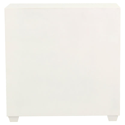 Belinda 2-door Accent Cabinet White and Gold