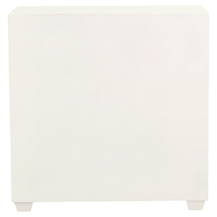 Belinda 2-door Accent Cabinet White and Gold