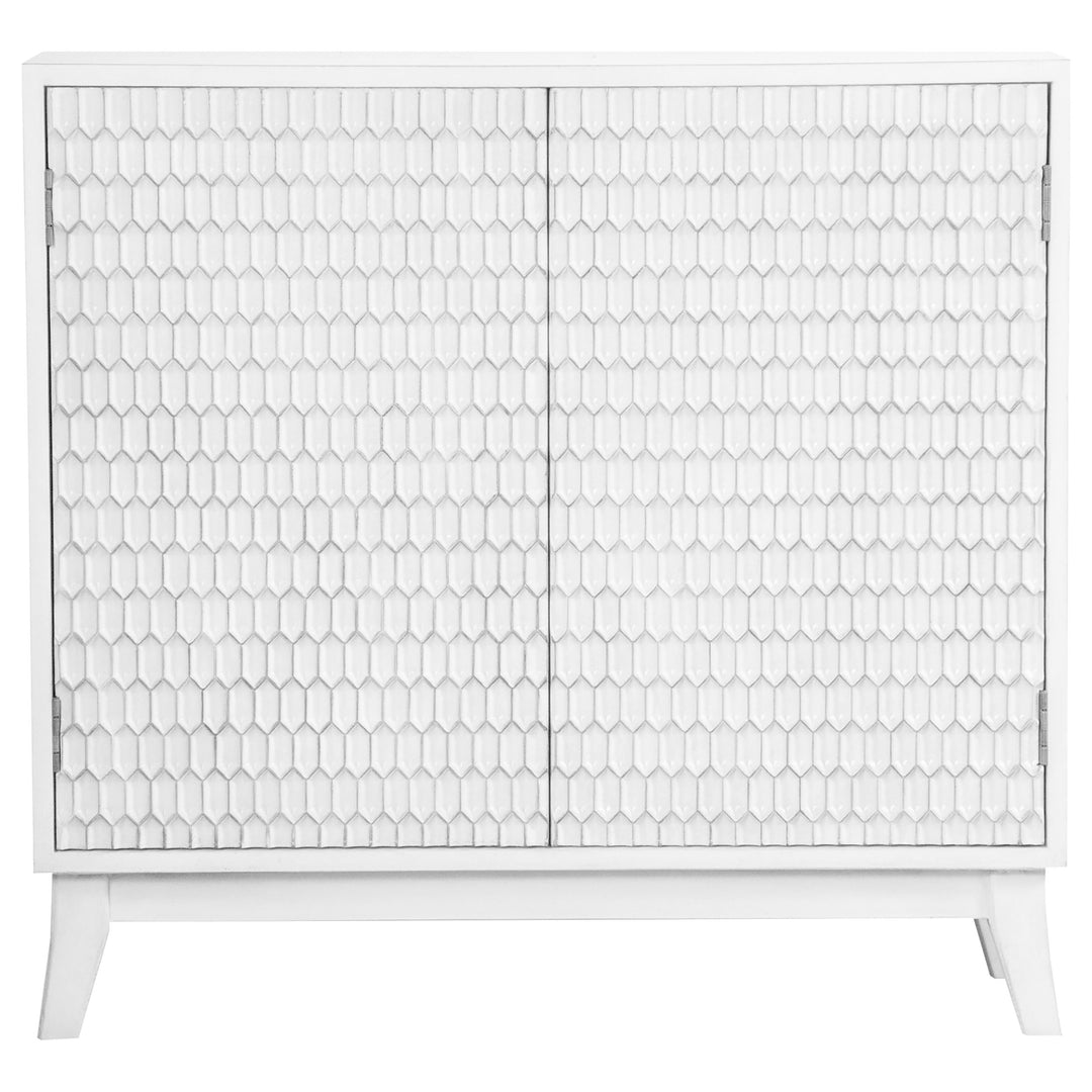 Gambon Rectangular 2-door Accent Cabinet White