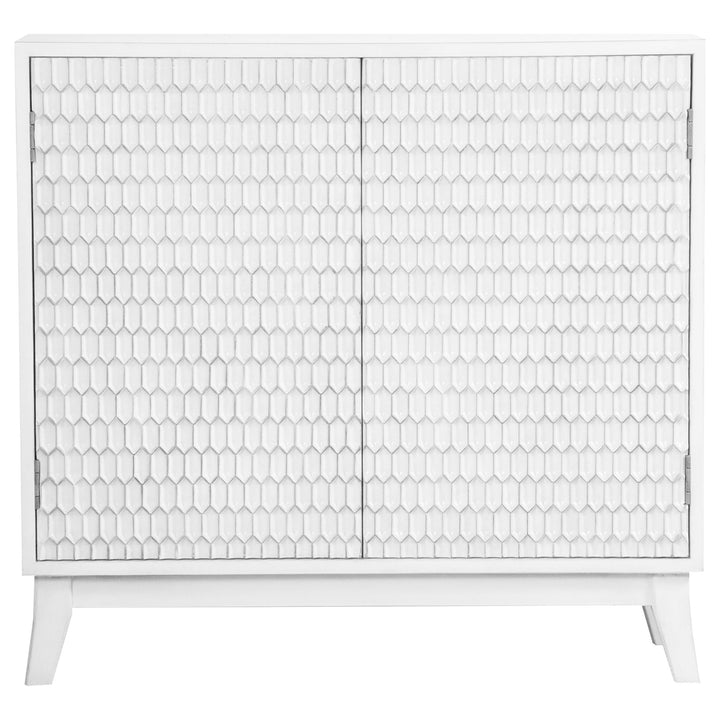 Gambon Rectangular 2-door Accent Cabinet White