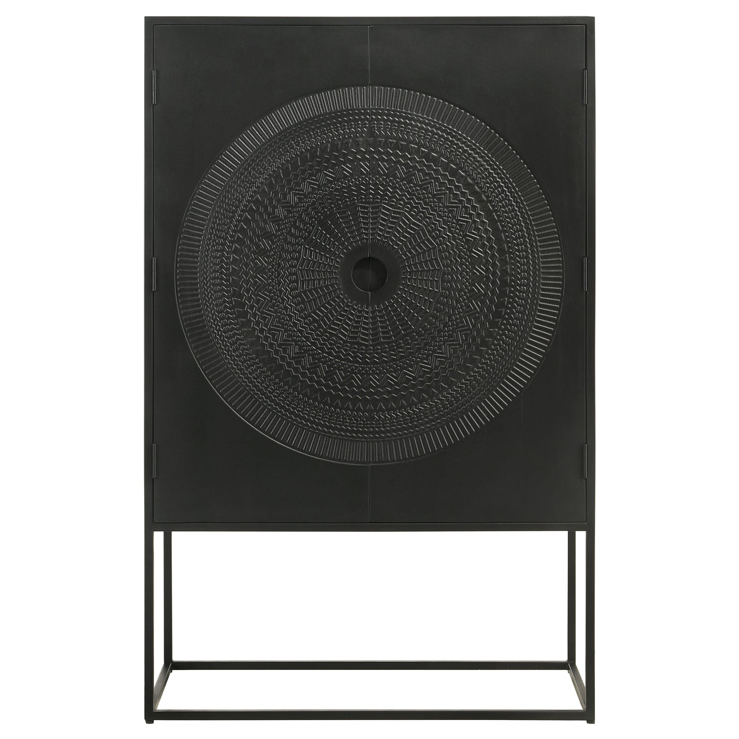 Jenna 2-door Accent Cabinet Black