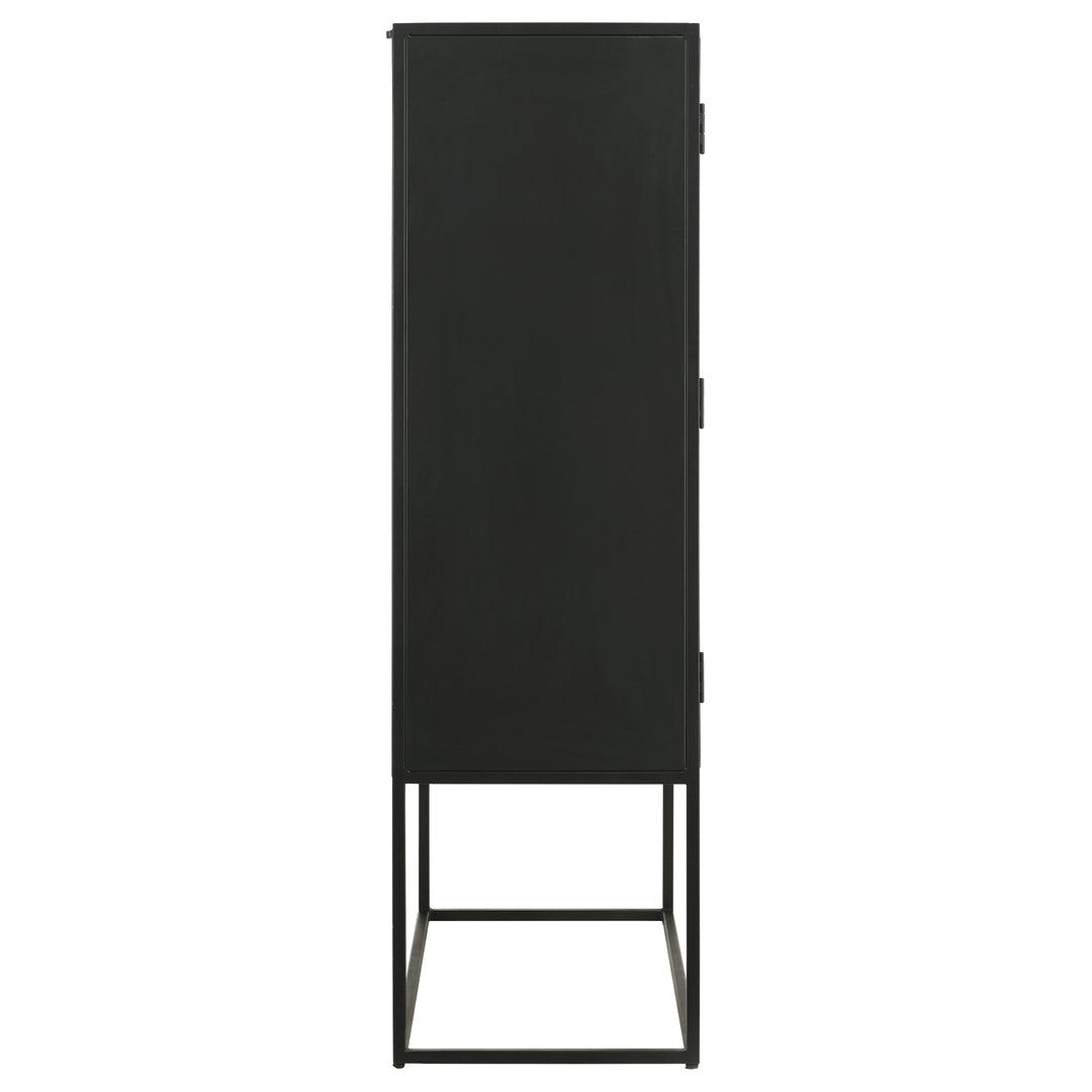 Jenna 2-door Accent Cabinet Black