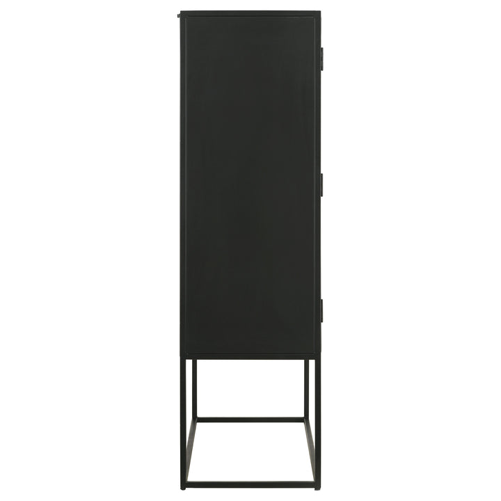 Jenna 2-door Accent Cabinet Black