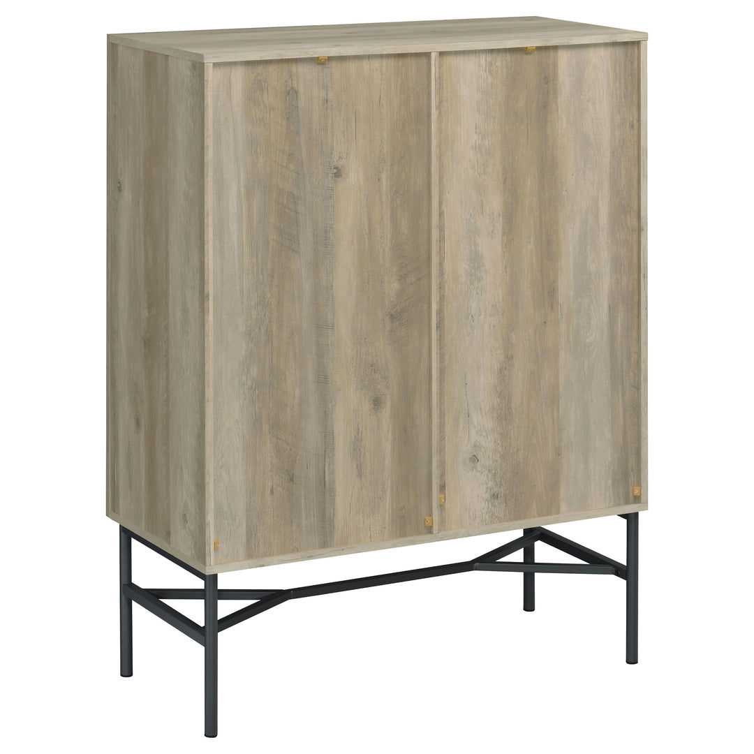 Bonilla 2-door Accent Cabinet with Glass Shelves