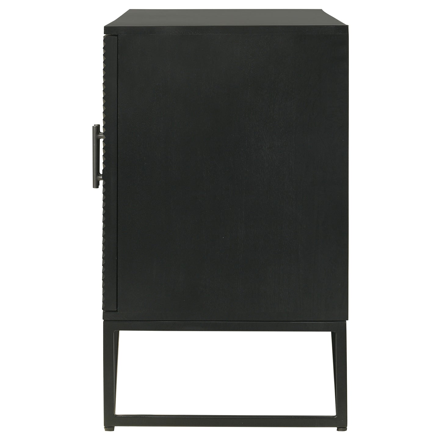 Riddell 3-door Accent Cabinet Black