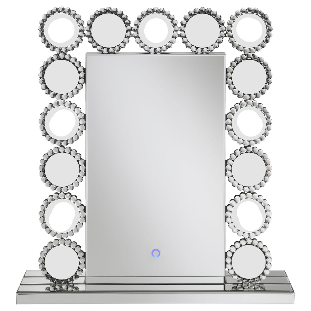 Aghes Vanity Mirror with Lighting Silver