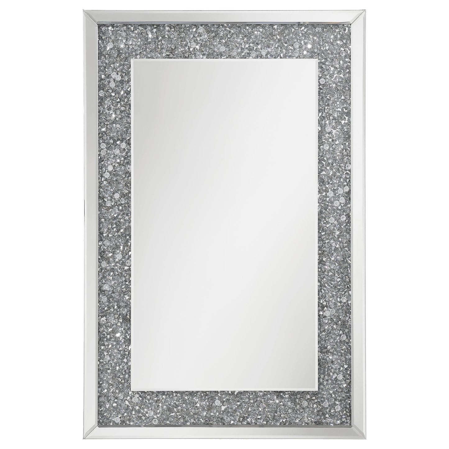 Valerie Crystal Inlay Rectangle Wall Mirror