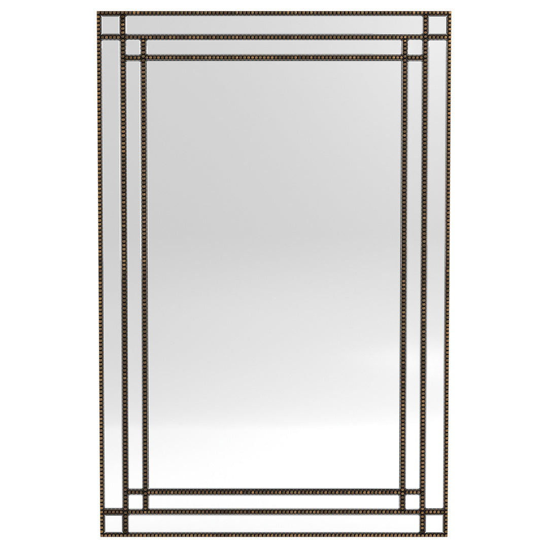 Beaded Trim Mirror Silver