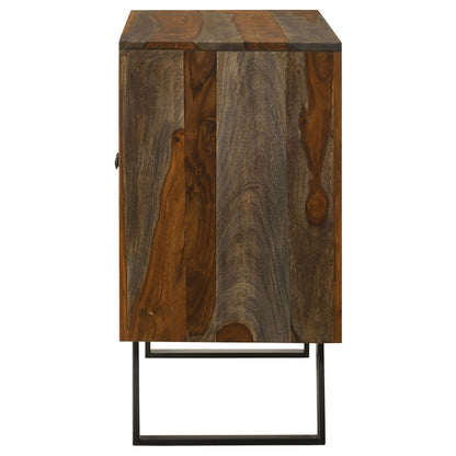 Mathis Sled Base Accent Cabinet Sheesham Grey