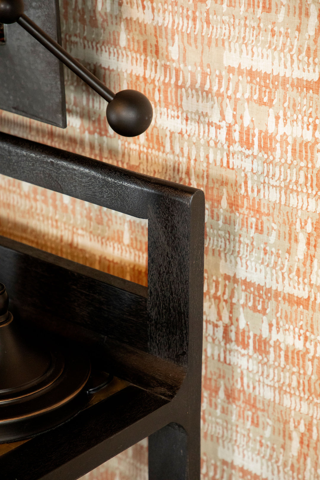 Purston Writing Desk with Hidden Storage Black and Brass