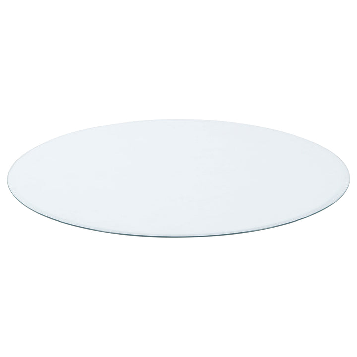 36" 6mm Round Glass Top Clear