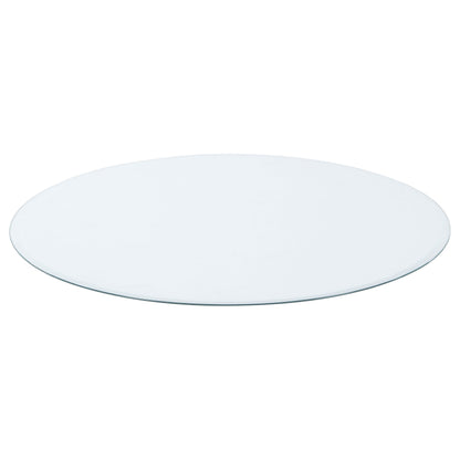 36" 8mm Round Glass Top Clear