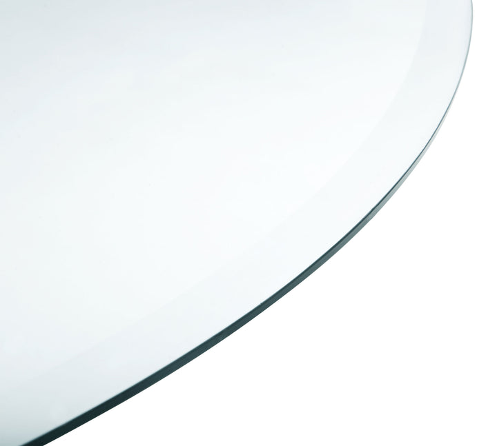 36" 8mm Round Glass Top Clear