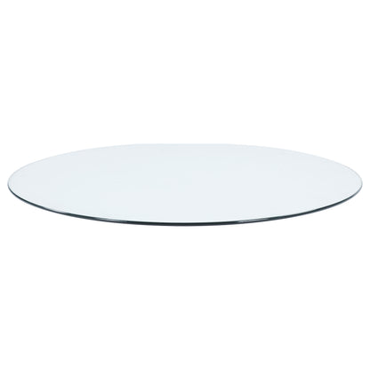 54" 10mm Round Glass Table Top Clear