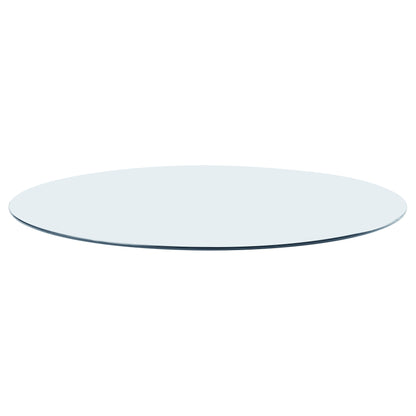 60" 12mm Round Glass Table Top Clear