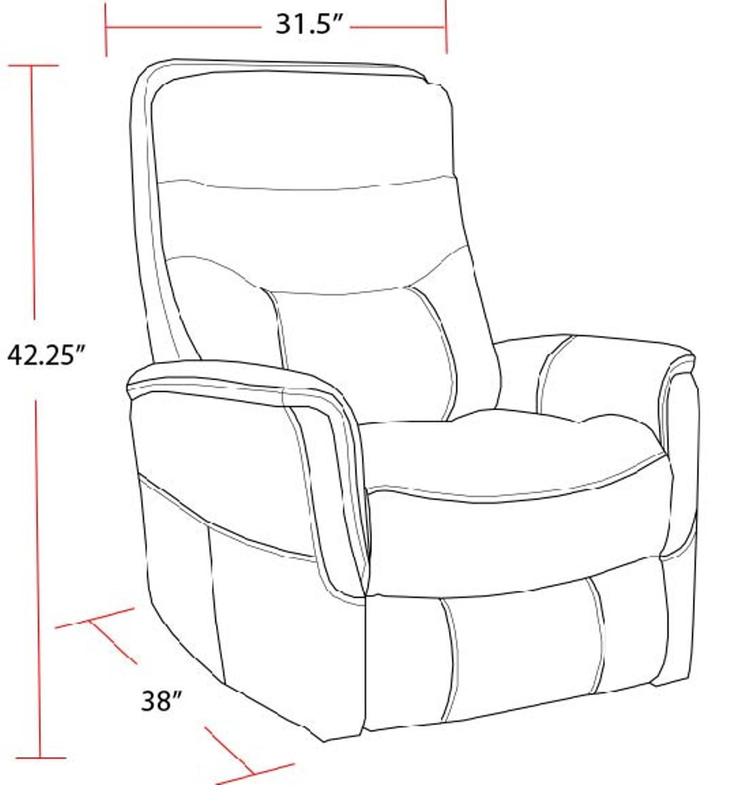 Living Gemini - Bloke Cotton Swivel Glider Recliner Two Pack